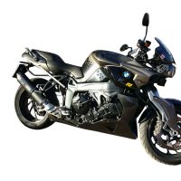 Scarico GPR compatibile con  Bmw K 1300 S -R  2009-2014, Furore Nero, Terminale di scarico omologato,fornito con db killer estraibile,catalizzatore e collettore