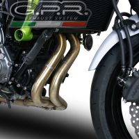GPR exhaust compatible with  Kawasaki Ninja 650 2021-2022, Furore Nero, Homologated legal full system exhaust, including removable db killer and catalyst 