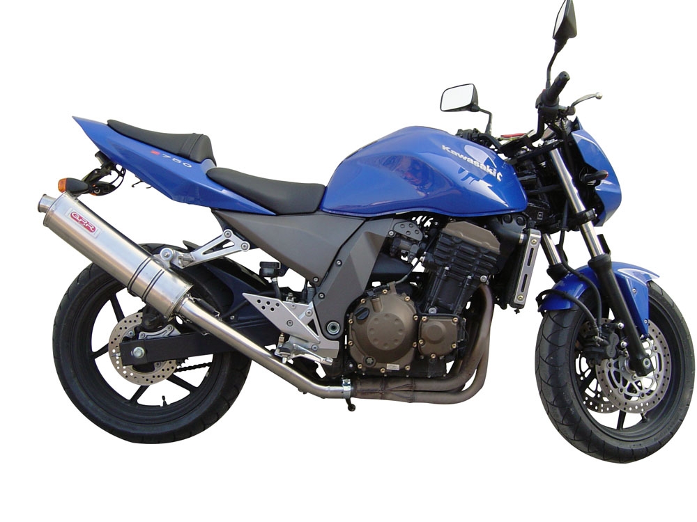 GPR exhaust compatible with  Kawasaki Z 750 - S  2004-2006, Trioval, Homologated legal slip-on exhaust including removable db killer, link pipe and catalyst 