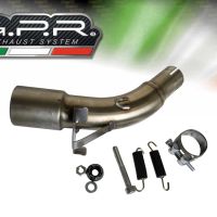 Scarico GPR compatibile con  Kawasaki Ninja 125 2019-2020, Furore Evo4 Nero, Scarico omologato, silenziatore con db killer estraibile e raccordo specifico