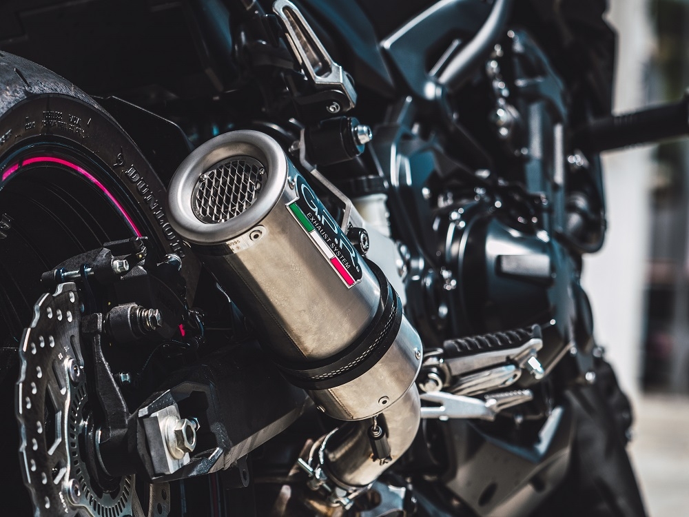 GPR exhaust compatible with  Kawasaki Z 900 2017-2019, M3 Inox , Homologated legal slip-on exhaust including removable db killer and link pipe 