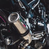 GPR exhaust compatible with  Kawasaki Z 900 2017-2019, M3 Inox , Homologated legal slip-on exhaust including removable db killer and link pipe 