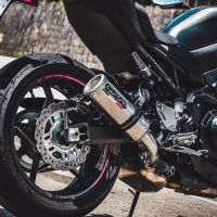 GPR exhaust compatible with  Kawasaki Z 900 2017-2019, M3 Inox , Homologated legal slip-on exhaust including removable db killer and link pipe 