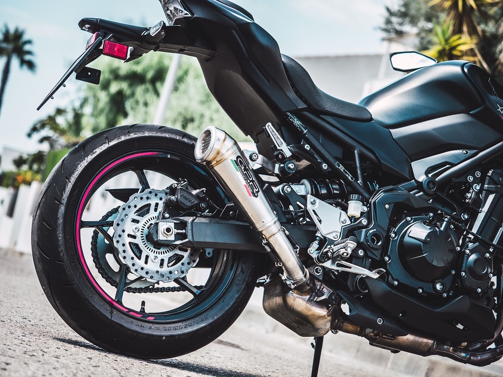 GPR exhaust compatible with  Kawasaki Z 900 2017-2019, Powercone Evo, Homologated legal slip-on exhaust including removable db killer and link pipe 