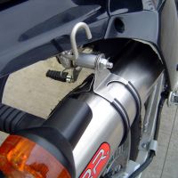Scarico GPR compatibile con  Kawasaki Klx 650 R  1996-2002, Trioval, Scarico omologato, silenziatore con db killer estraibile e raccordo specifico