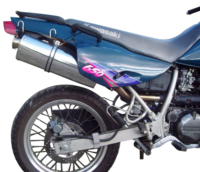 Scarico GPR compatibile con  Kawasaki Klx 650 R  1996-2002, Trioval, Scarico omologato, silenziatore con db killer estraibile e raccordo specifico