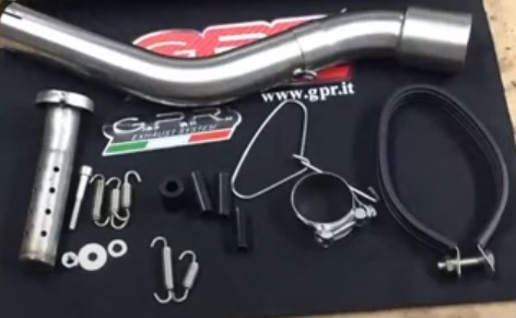 Scarico GPR compatibile con  Kawasaki Klx 650 R  1996-2002, Trioval, Scarico omologato, silenziatore con db killer estraibile e raccordo specifico