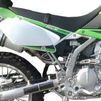 GPR exhaust compatible with  Kawasaki KLX 250 S 2018-2020, Satinox , Homologated legal full system exhaust, including removable db killer 