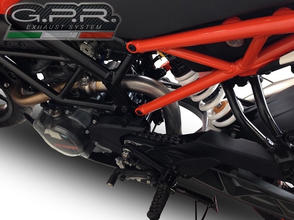 Scarico GPR compatibile con  Husqvarna Vitpilen 401 2021-2023, Decatalizzatore, Collettore decatalizzore, applicazione racing