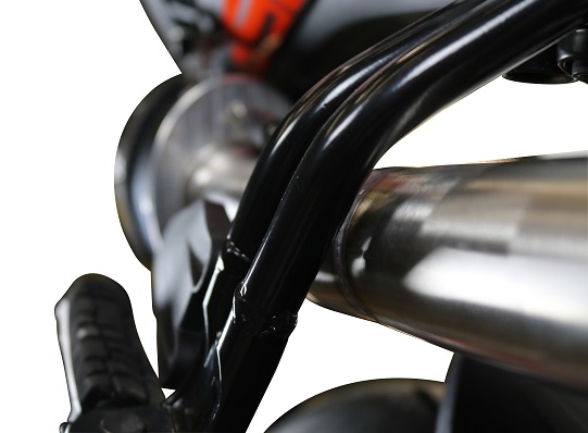 Scarico GPR compatibile con  Ktm Duke 250 2017-2020, Deeptone Inox, Terminale di scarico omologato, fornito con db killer estraibile, catalizzatore e raccordo specifico