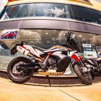 Scarico GPR compatibile con  Husqvarna Norden 901 2022-2024, Albus Evo4, Scarico omologato, silenziatore con db killer estraibile e raccordo specifico