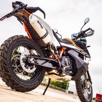 Scarico GPR compatibile con  Husqvarna Norden 901 2022-2024, Albus Evo4, Scarico omologato, silenziatore con db killer estraibile e raccordo specifico