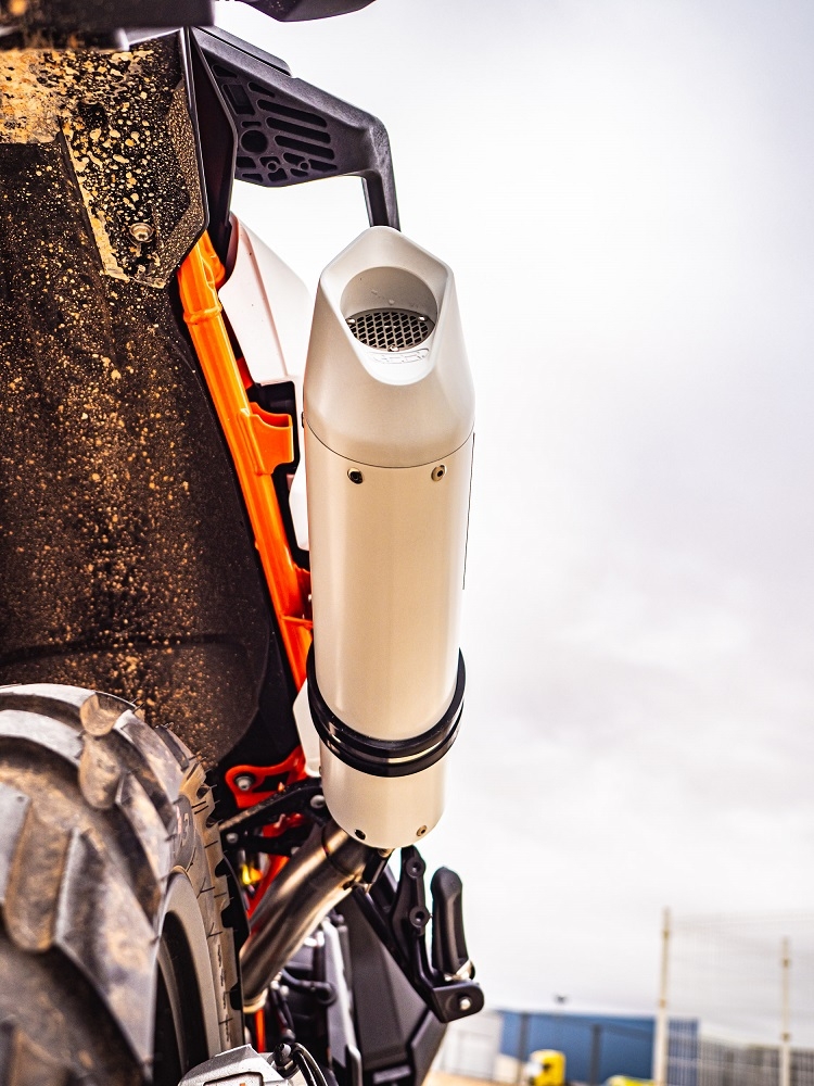 Scarico GPR compatibile con  Husqvarna Norden 901 2022-2024, Albus Evo4, Scarico omologato, silenziatore con db killer estraibile e raccordo specifico