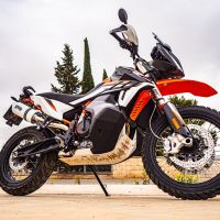 Scarico GPR compatibile con  Husqvarna Norden 901 2022-2024, Albus Evo4, Scarico omologato, silenziatore con db killer estraibile e raccordo specifico