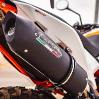 GPR exhaust compatible with  Ktm SMT 890 2023-2024, Furore Evo4 Nero, Homologated legal slip-on exhaust including removable db killer and link pipe 