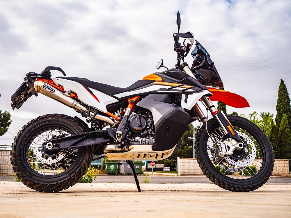 GPR exhaust compatible with  Ktm SMT 890 2023-2024, Powercone Evo, Homologated legal slip-on exhaust including removable db killer and link pipe 