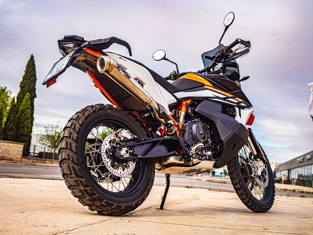 GPR exhaust compatible with  Ktm SMT 890 2023-2024, Powercone Evo, Homologated legal slip-on exhaust including removable db killer and link pipe 