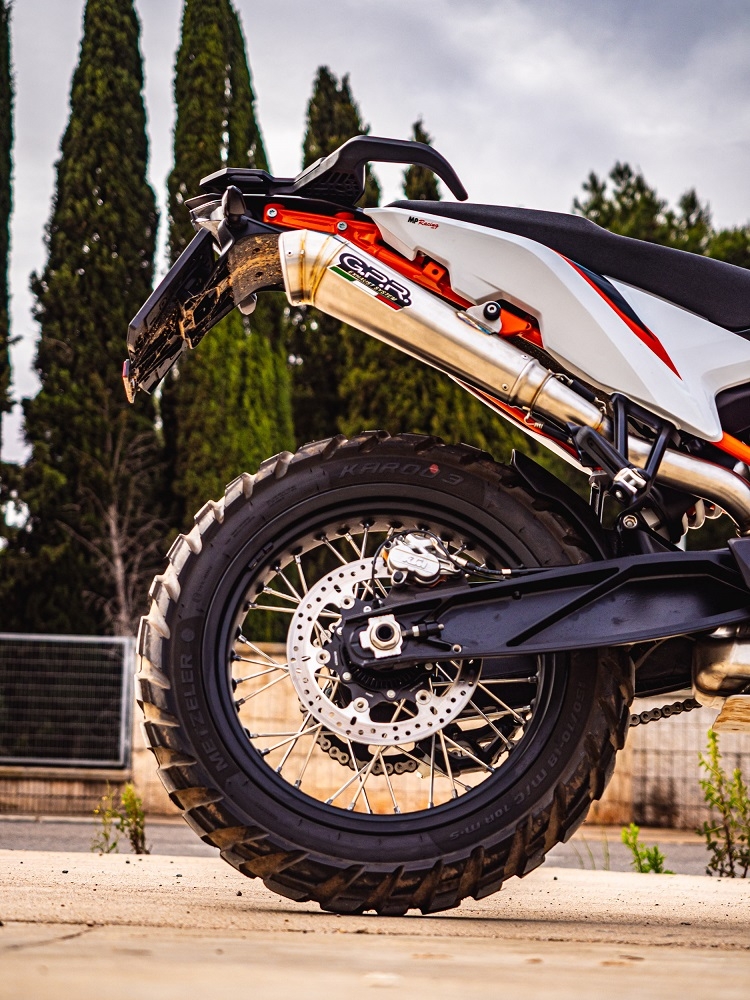 GPR exhaust compatible with  Ktm SMT 890 2023-2024, Powercone Evo, Homologated legal slip-on exhaust including removable db killer and link pipe 