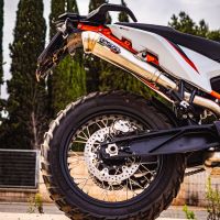 GPR exhaust compatible with  Ktm SMT 890 2023-2024, Powercone Evo, Homologated legal slip-on exhaust including removable db killer and link pipe 