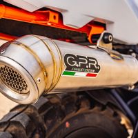 GPR exhaust compatible with  Ktm SMT 890 2023-2024, Powercone Evo, Homologated legal slip-on exhaust including removable db killer and link pipe 