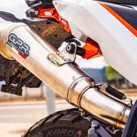 GPR exhaust compatible with  Ktm Duke 890 2021-2024, Powercone Evo, Homologated legal slip-on exhaust including removable db killer and link pipe 