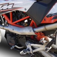 Scarico GPR compatibile con  Ktm Enduro 690 R  2007-2016, Albus Ceramic, Scarico completo omologato,fornito con db killer estraibile e collettore