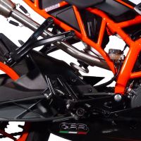 Scarico GPR compatibile con  Ktm Rc 125 2014-2016, Albus Ceramic, Scarico omologato, silenziatore con db killer estraibile e raccordo specifico