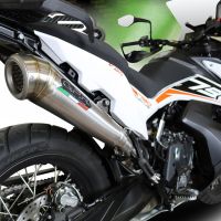 Scarico GPR compatibile con  Ktm Adventure 790 2021-2024, Powercone Evo, Scarico omologato, silenziatore con db killer estraibile e raccordo specifico