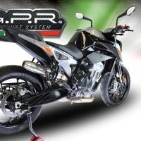 Scarico GPR compatibile con  Ktm Duke 790 2017-2020, Deeptone Inox, Terminale di scarico racing, con raccordo, senza omologazione