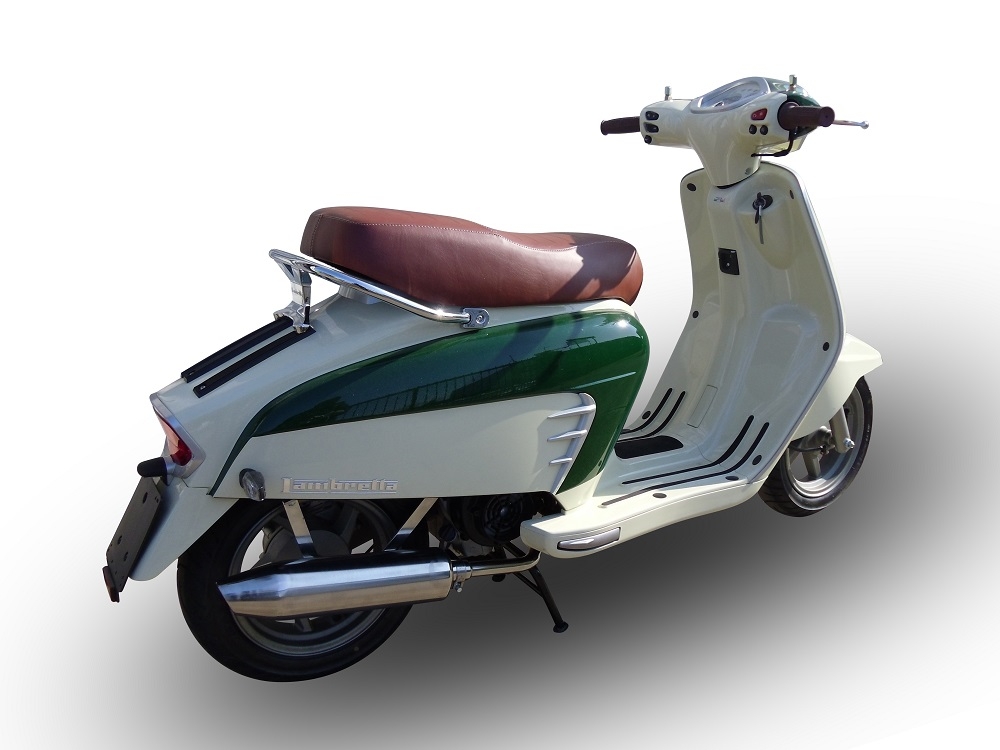 Scarico GPR compatibile con  Lambretta Lambretta 125 - 150 Milano  2012-2014, Ultracone lucido, Scarico completo omologato,fornito con db killer estraibile e collettore