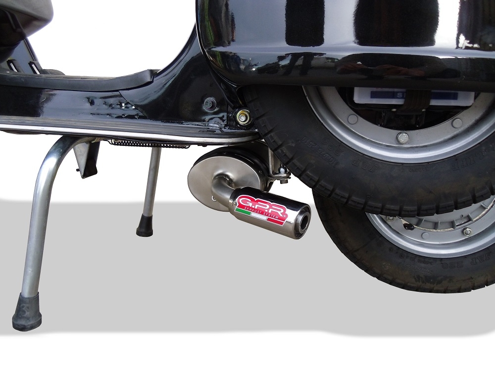 GPR exhaust compatible with  Lml Star 151 4 Tempi - 4 Strokes Genuine Stella  2010-2013, Alluminio, Homologated legal full system exhaust, including removable db killer 