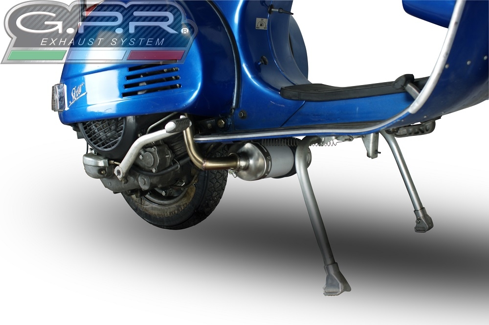 GPR exhaust compatible with  Lml Star 200 4T a marce - 4ST with gears 2011-2016, Alluminio, Homologated legal full system exhaust, including removable db killer and catalyst 