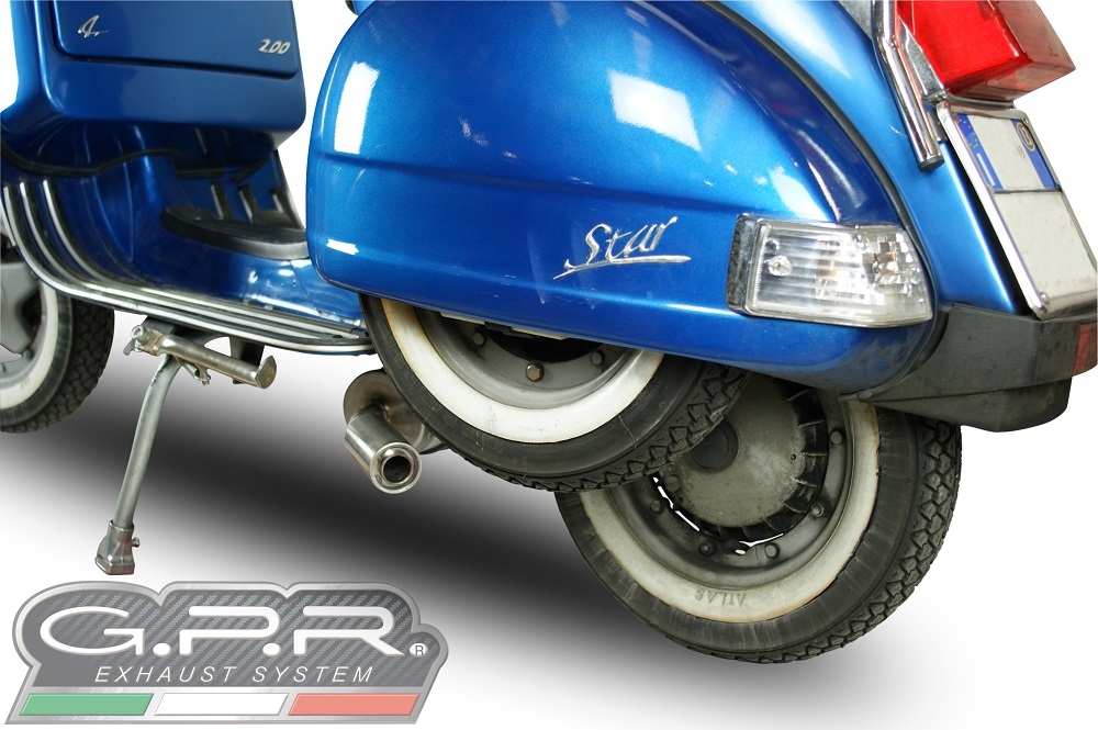 GPR exhaust compatible with  Lml Star 200 4T a marce - 4ST with gears 2011-2016, Alluminio, Homologated legal full system exhaust, including removable db killer and catalyst 