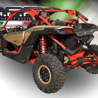 Scarico GPR compatibile con  Can Am Maverick X3 Turbo Buggy 2017-2024, Deeptone Atv, Scarico omologato, silenziatore con db killer estraibile e raccordo specifico