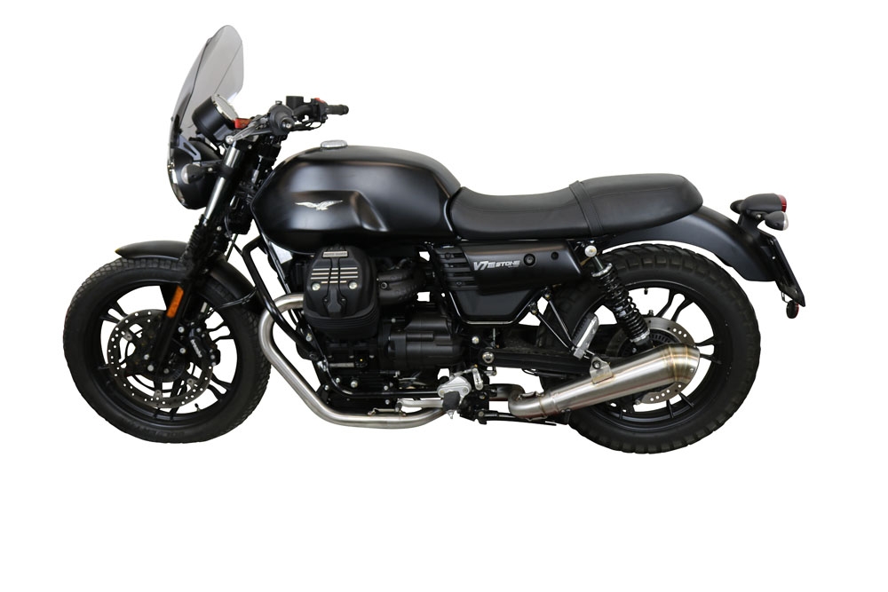 GPR exhaust compatible with  Moto Guzzi V7 III Special-Stone-Carbon 2017-2018, Powercone Evo, Racing full system exhaust  