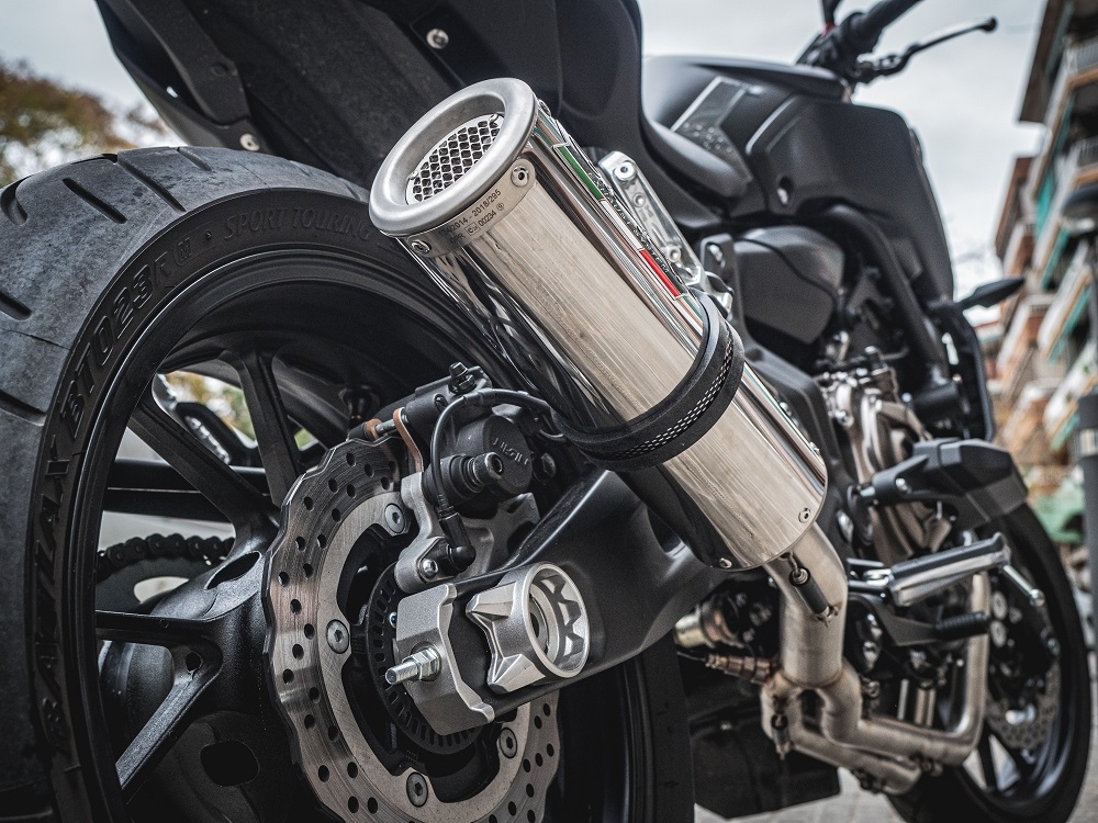 GPR exhaust compatible with  Yamaha Mt-07  2017-2020, M3 Inox , Racing full system exhaust, including removable db killer 