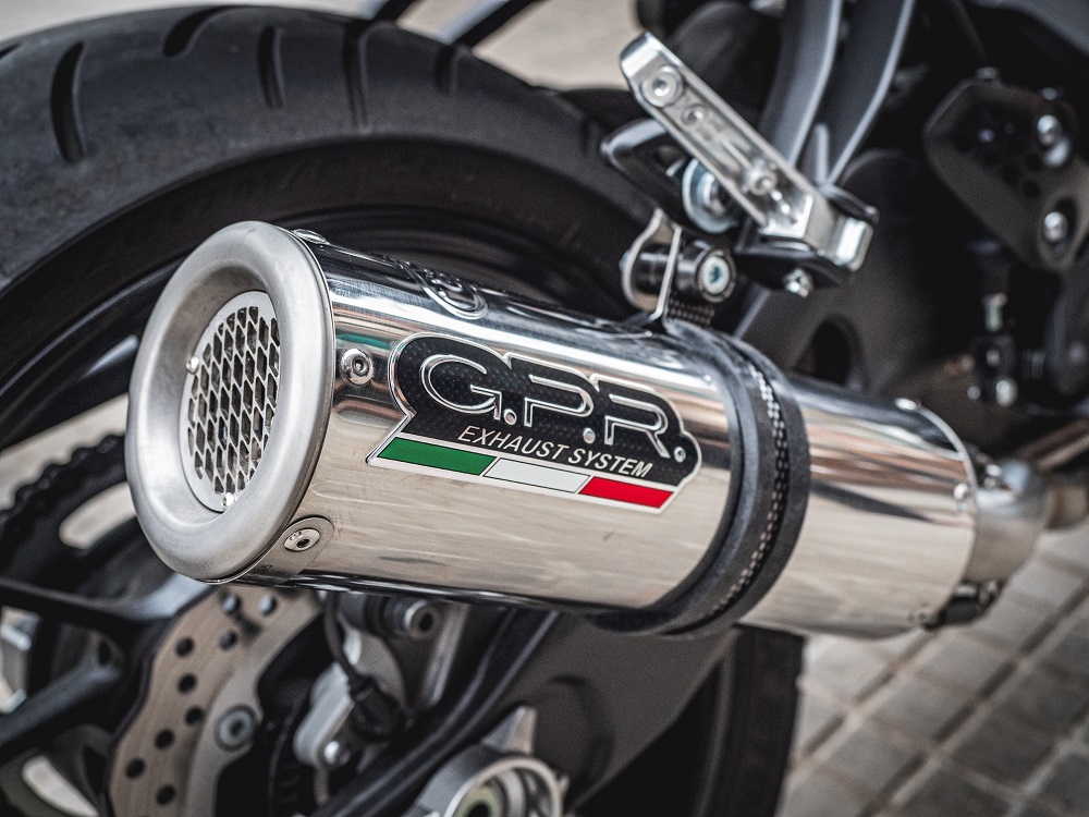 GPR exhaust compatible with  Yamaha Mt-07  2017-2020, M3 Inox , Racing full system exhaust, including removable db killer 