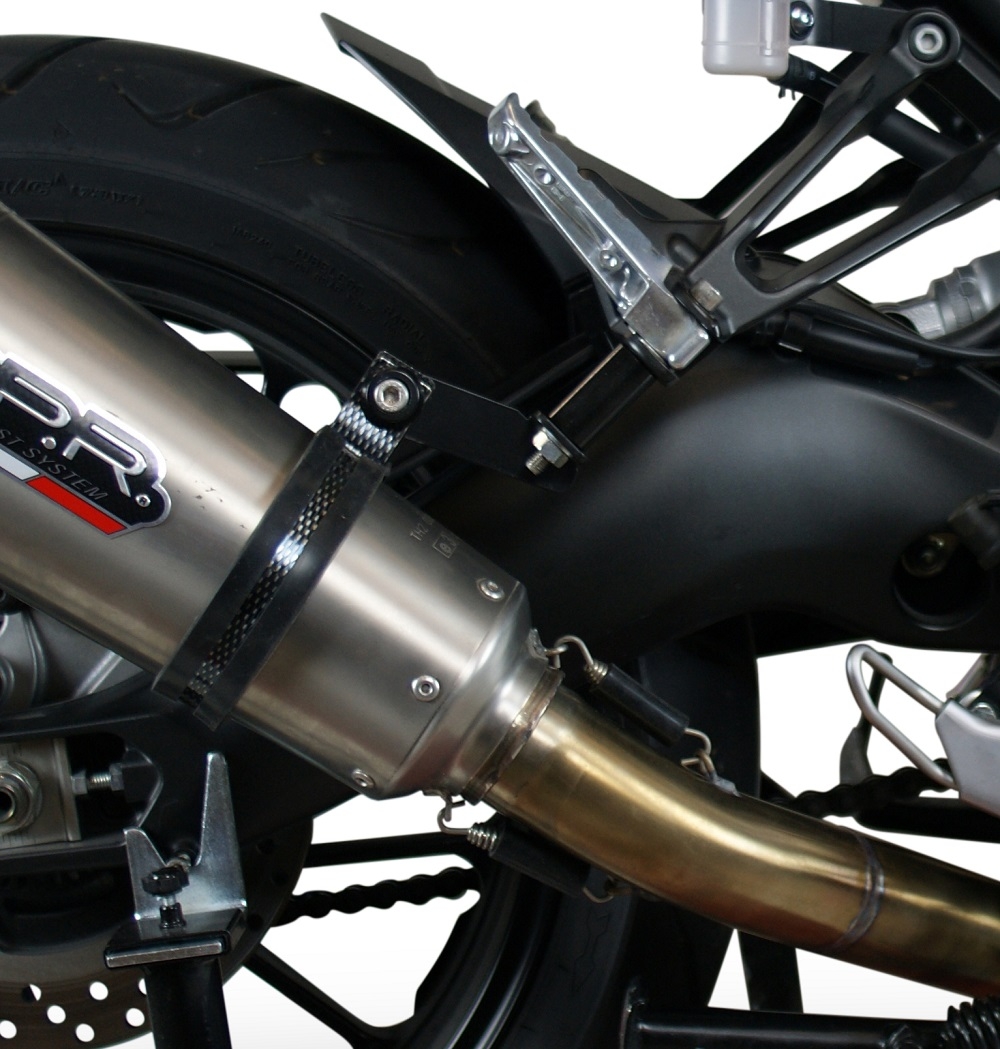 GPR exhaust compatible with  Yamaha Tracer 9 GT 2021-2024, Albus Evo4, Homologated legal full system exhaust, including removable db killer and catalyst 