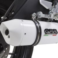Scarico GPR compatibile con  Yamaha Mt 125 2017-2019, Albus Evo4, Scarico completo omologato,fornito con db killer estraibile,catalizzatore e collettore