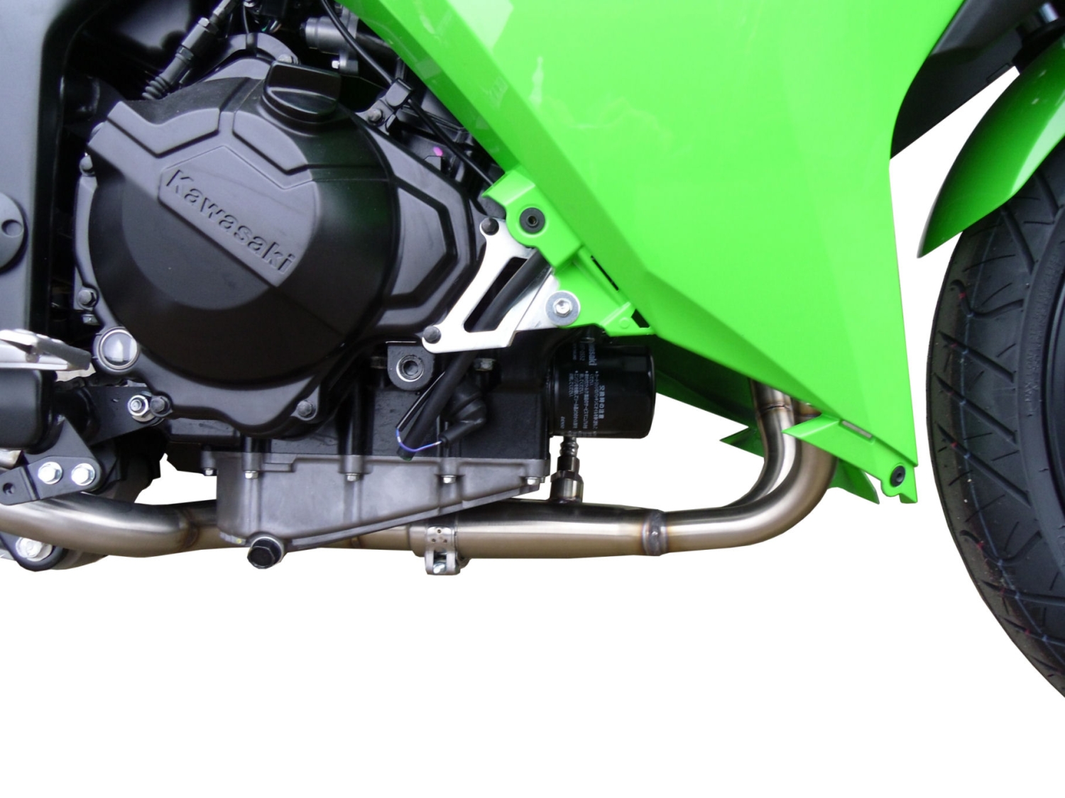 Scarico GPR compatibile con  Kawasaki Ninja 300 R  2012-2017, Deeptone Inox, Scarico completo omologato,fornito con db killer estraibile,catalizzatore e collettore