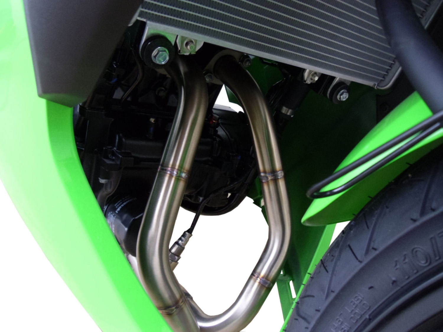 Scarico GPR compatibile con  Kawasaki Ninja 300 R  2012-2017, Deeptone Inox, Scarico completo omologato,fornito con db killer estraibile,catalizzatore e collettore