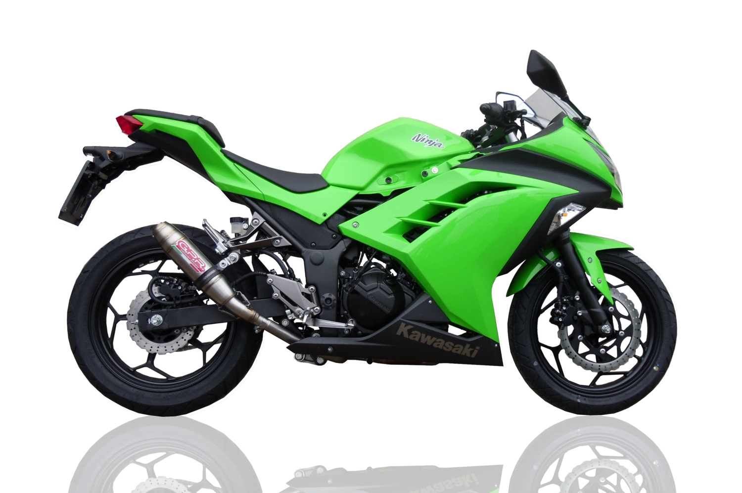 Scarico GPR compatibile con  Kawasaki Ninja 300 R  2012-2017, Deeptone Inox, Scarico completo omologato,fornito con db killer estraibile,catalizzatore e collettore