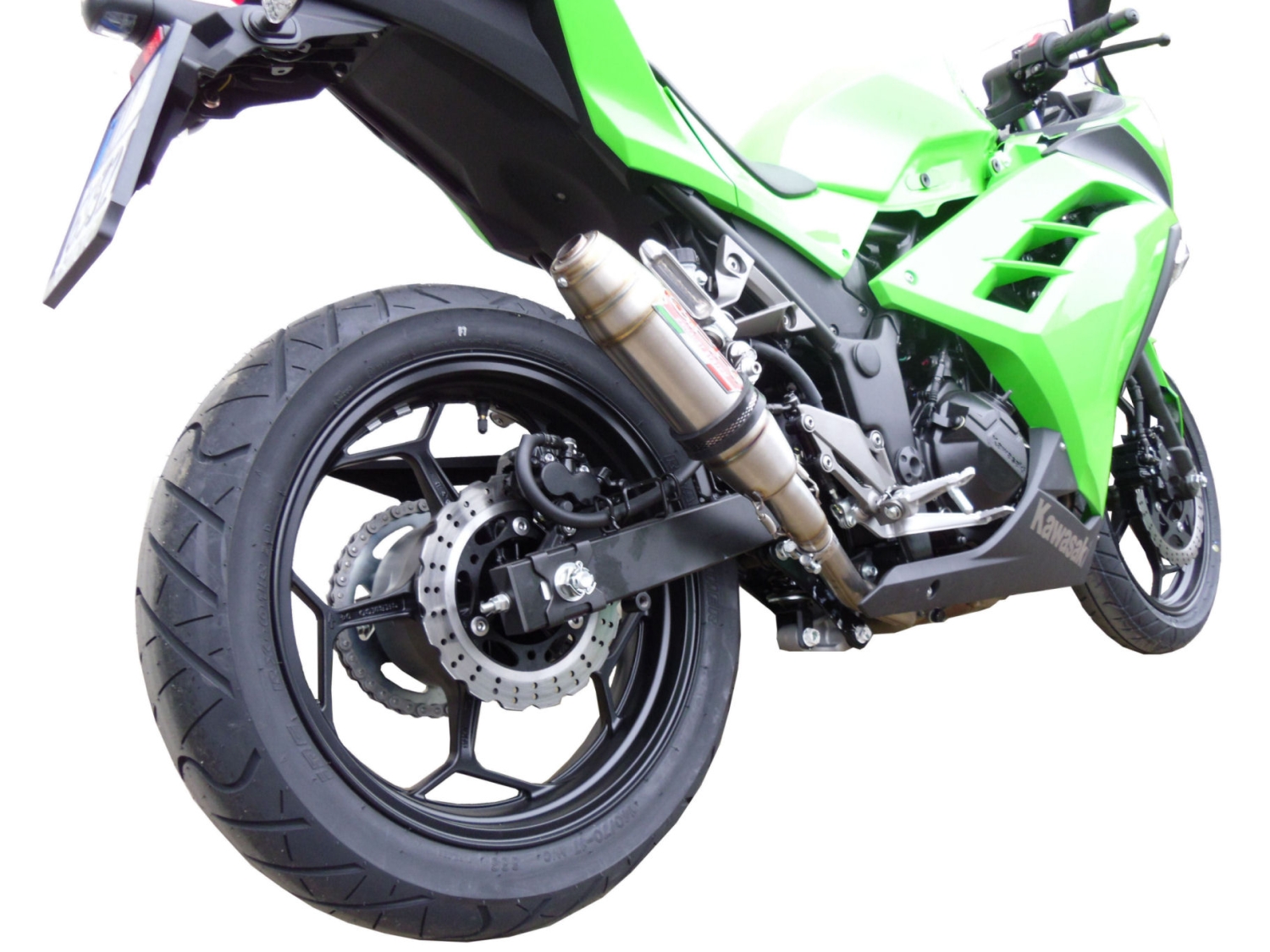 Scarico GPR compatibile con  Kawasaki Ninja 300 R  2012-2017, Deeptone Inox, Scarico completo omologato,fornito con db killer estraibile,catalizzatore e collettore