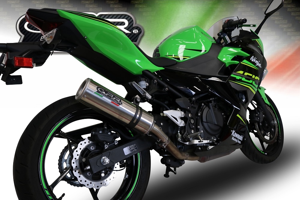 GPR exhaust compatible with  Kawasaki Ninja 400 2018-2022, M3 Inox , Racing full system exhaust  