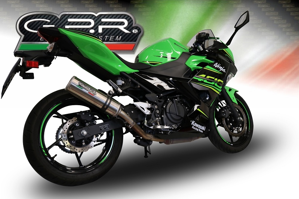 GPR exhaust compatible with  Kawasaki Ninja 400 2018-2022, M3 Inox , Racing full system exhaust  