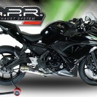GPR exhaust compatible with  Kawasaki Ninja 650 2021-2022, Powercone Evo, Racing full system exhaust, including removable db killer 