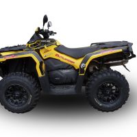 GPR exhaust compatible with  Can Am Outlander 500 Max 2013-2015, Deeptone Atv, Homologated legal slip-on exhaust including removable db killer and link pipe 