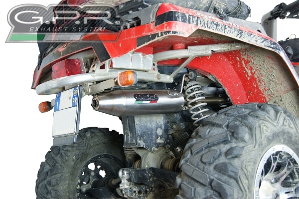 Scarico GPR compatibile con  Can Am Can Am 400 2005-2011, Deeptone Atv, Scarico completo omologato,fornito con db killer estraibile e collettore