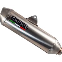 Scarico GPR compatibile con  Husqvarna FX 450 2023-2024, Pentacross Inox, Terminale di scarico Racing, con raccordo specifico e db killer estraibile