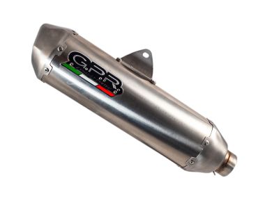 Scarico GPR compatibile con  Husqvarna FX 450 2023-2024, Pentacross Inox, Terminale di scarico Racing, con raccordo specifico e db killer estraibile